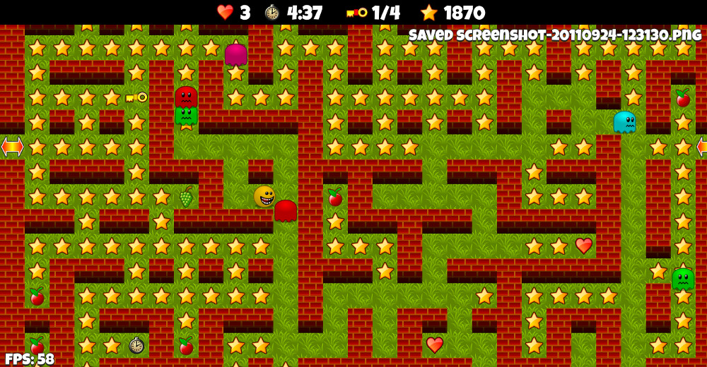 Colorful generated levels